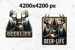 Deer Life PNG, Majestic Buck Hunting Sublimation Design Product Image 2
