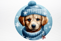 Christmas Dog Ornaments Engraved Clipart PNG Product Image 2