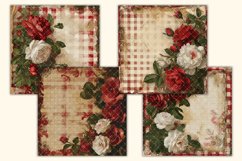 Rose Antique journal Background|Valentine's Day sublimation Product Image 2