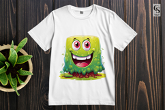 Funny Slime Monster Cartoon Clipart Sublimation PNG Product Image 2