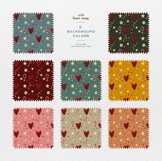 Christmas Patterns Santa Winter Print Digital Paper JPEG Product Image 2