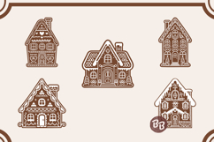 Gingerbread House SVG Bundle: Christmas Cut File Product Image 2