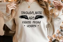Snowflakes are kisses from heaven SVG, Christmas SVG Product Image 2