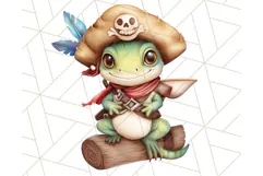 Cartoon Pirate Kids and Animals PNG Clipart for Fun Designs Product Image 2