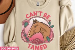 Can&#039;t Be Tamed PNG, Pink Western Sublimation PNG Product Image 3