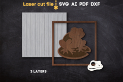 Halloween Frog Skull SVG laser cut file for Glowforge Product Image 2