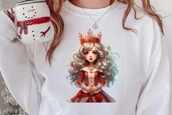 Christmas Little Girl Clipart Sublimation, Christmas PNG Product Image 2