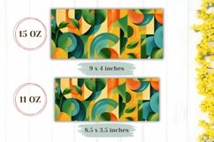 Abstract Mug Wrap Sublimation, Colorful Mug Sublimation Product Image 2