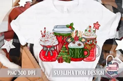 Christmas Coffee PNG Sublimation design PNG Latte Product Image 2