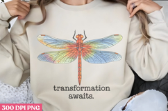 Transformation awaits PNG, Positive Dragonfly Sublimation PN Product Image 1