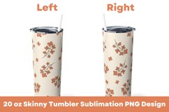 Retro Flowers Flowers 20 oz Tumbler Sublimation PNG Product Image 2
