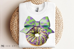 Decorated Donut With Bow Isolated Sublimation PNG Product Image 3