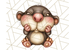 Adorable Angry Animals Clipart PNG, Cute Moody Faces Png Product Image 2