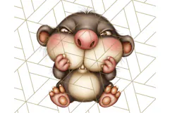Adorable Angry Animals Clipart PNG, Cute Moody Faces Png Product Image 2