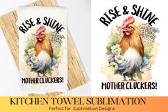 Rise &amp; Shine, Farmhouse Kitchen Towel, Kitchen Towel Product Image 1