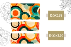 Retro Circles Tumbler Design, Retro 40 Oz Tumbler Template Product Image 2
