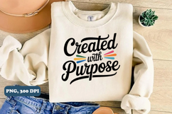 created with purpose PNG Design, Christian png Product Image 2