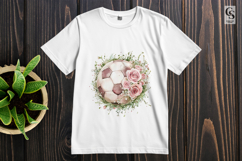 Blush Floral Soccer Ball Clipart Sublimation PNG Product Image 2