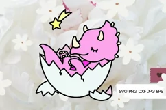 Baby Dinosaur SVG - Dinosaur PNG, Cute Dinosaur Svg Product Image 2