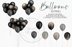 Celebrating Gnomes with Balloons | Gnome Clipart PNG Product Image 2