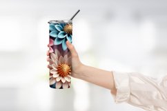 3d flower tumbler wrap sublimation Product Image 2