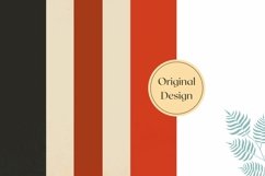 Retro Pillow Case Design, Red Stripes Pillow Sublimation Product Image 2