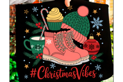 Christmas Vibes Mug PNG Trendy T-shirt Product Image 1