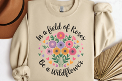 In a field of roses be PNG, Vintage Flowers Sublimati Product Image 3