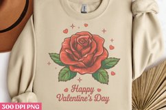 Happy valentine&#039;s day PNG, Pop Art Valentine Day Clipart PNG Product Image 3