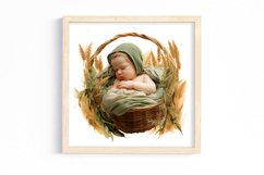 Green Boho Baby Shower Sublimation Product Image 2