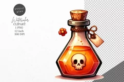 Halloween clipart, Potion bottle clipart, Kids Halloween Product Image 1
