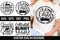 Easter SVG Design - Cottontail station happy easter Product Image 1
