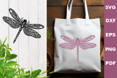 Dragonfly papercut Design| Laser cut, Cricut, Silhouette Product Image 2