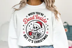 Dead Inside But It's Christmas Svg | Christmas | Shirt Svg Product Image 1