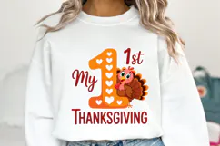 My 1st Thanksgiving Svg | Thanksgiving Svg | Shirt Svg Product Image 1