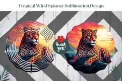 Leopard Wind Spinner Sublimation, Tropical Sublimation Product Image 2