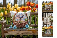 Easter Bunny Pillowcase, Easter Basket Pillow Designs Product Image 2