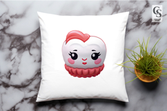 Cute Smiling Heart Face Clipart Sublimation PNG Product Image 2