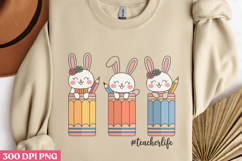 #Teacherlife PNG, Retro Teacher Easter Sub Product Image 2