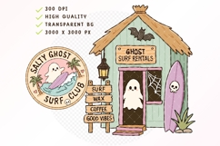 Retro Coastal Halloween Clipart Spooky Coastal Halloween Product Image 2