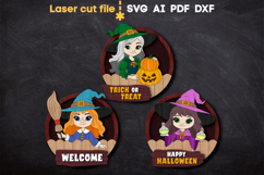 Halloween Witches Bundle SVG laser cut files for Glowforge Product Image 2