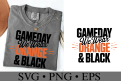 Game Day We Wear Brown &amp; Black Svg | Sport Svg | Shirt Svg Product Image 3