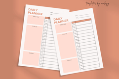 Boho Minimal Daily Planner | Aesthetic Daily Planner Canva Product Image 2