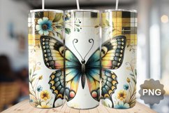 Butterfly Tumbler Sublimation - 20 Oz Skinny Tumbler Product Image 1