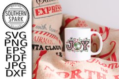 Christmas Joy Stripes Snow Flakes Product Image 3