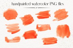 Red watercolor splash clipart, Red watercolors Product Image 2