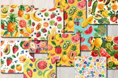 Tropical Summer Fruits Digital Paper Product Image 2