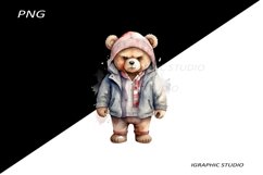 Grumpy Teddy Bear Clipart, Teddy Bear Clipat Product Image 1