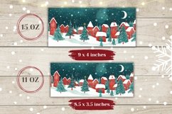 Art Christmas Mug Wrap Design, Winter Mug Sublimation Product Image 2