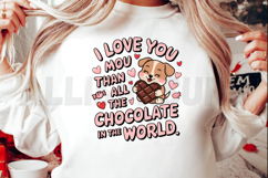 Valentine Puppy Loves You More Than All The Chocolate World Product Image 2